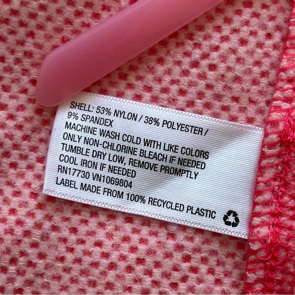 All In Motion Girls Large Sparkling Pink Woven Fleece Hoodie Jacket - Picture 4 of 11